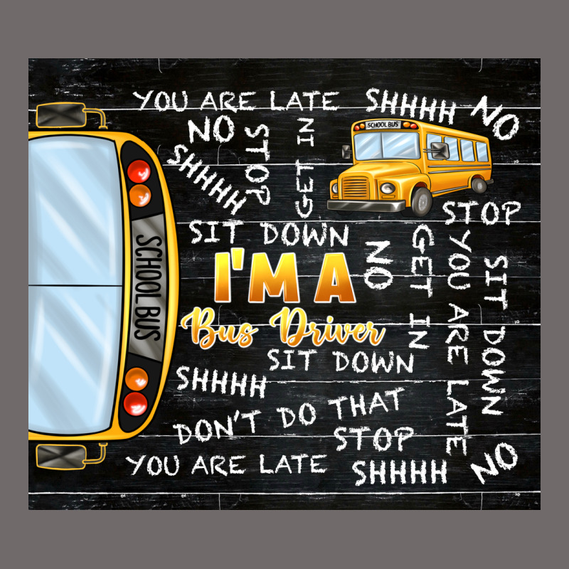 I'm A Bus Driver School Bus Black Urban Hoodie by TumblerDesignByShophia | Teevron