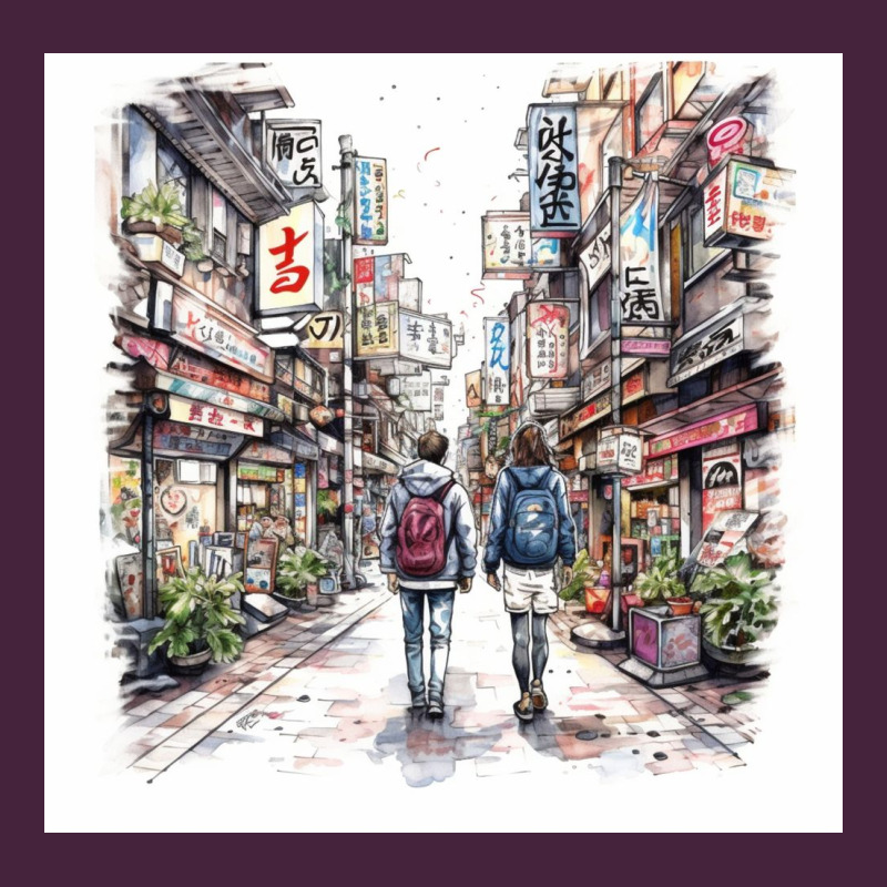 Japan Street Premium Tee by Unal Design | Teevron