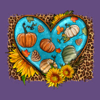 Fall Pattern Heart With Leopard Background Vintage Hoodie | Teevron