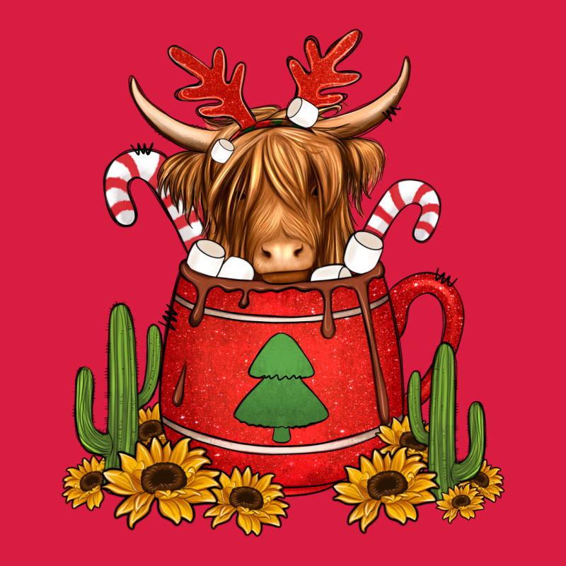 Hot Coco Christmas Highland Cow Premium Hoodie by Jasminsmagicworld | Teevron