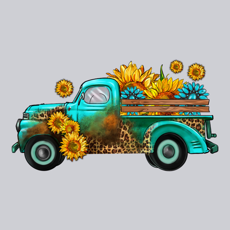 Farm Truck With Sunflower Heavyweight Sweatshirt by HRA Design Shop | Teevron