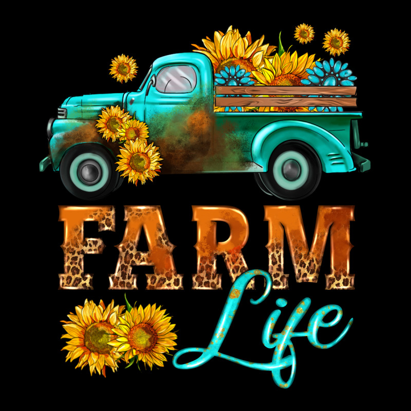 Farm Truck  Farm Life With Sunflower Heavyweight Sweatshirt by HRA Design Shop | Teevron