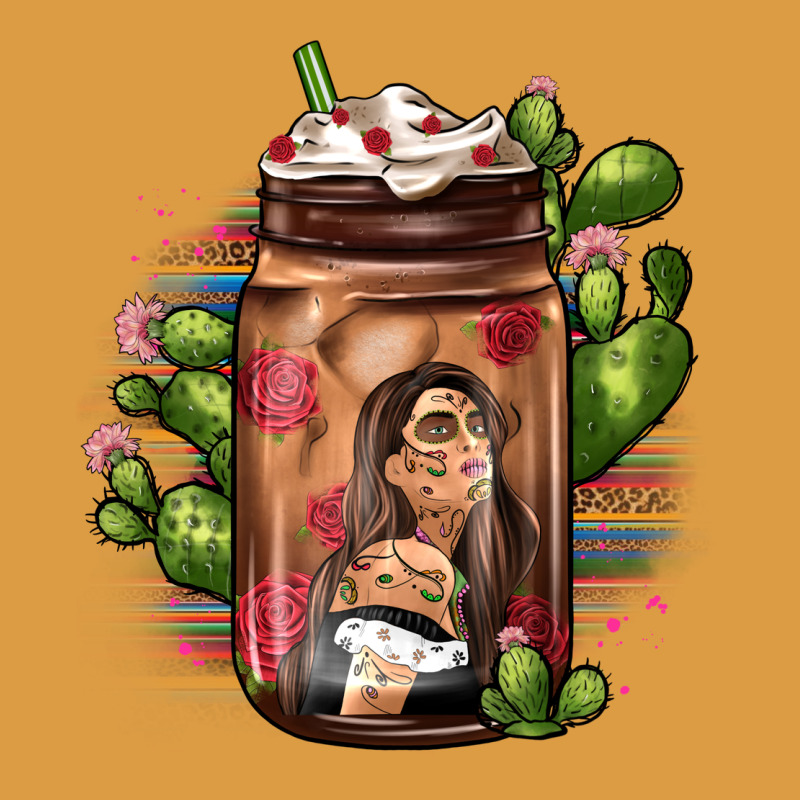 Mexican Coffee Cup Cactus Urban Heavy Tee by JahusDesignShop | Teevron