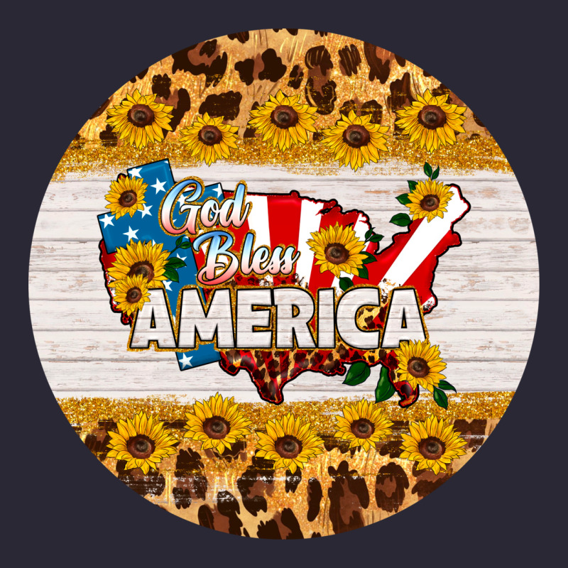 God Bless America Round Coaster Vintage Tee by HRA Design Shop | Teevron
