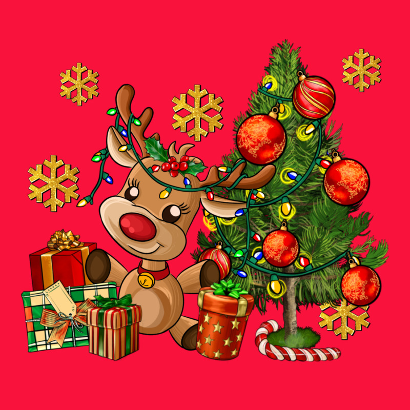 Reindeer And Christmas Tree Classic Tee by AdoDesignShop | Teevron