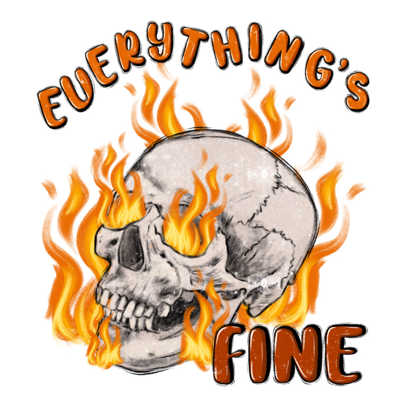 Everything's Fine Zipper Hoodie by MaliasSmallBusiness | Teevron