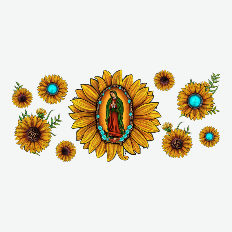 Sunflower Lady Of Guadalupe Urban Heavy Tee by JahusDesignShop | Teevron
