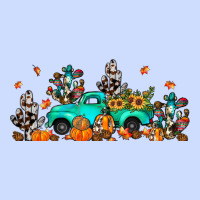 Fall Cactus Pumpkin Truck Urban Heavy Tee | Teevron
