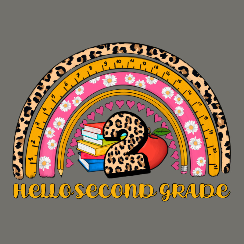 Back To School Rainbow Hello Second Grade Premium Hoodie by AdoDesignShop | Teevron