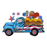 american truck and flag with stars | Teevron