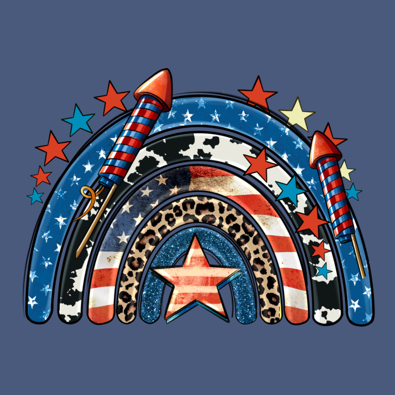 American Rainbow 4th Of July Vintage Hoodie by CowGirlArtShop | Teevron
