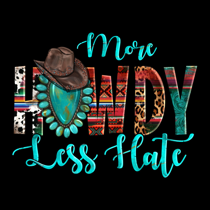 Western More Howdy Less Hate Cowboy Hat Gemstone Urban Hoodie by HowdyJamesFarm | Teevron