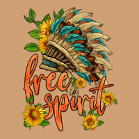 Free Spirit Sunflower And Indian Headdress Vintage Tee | Teevron