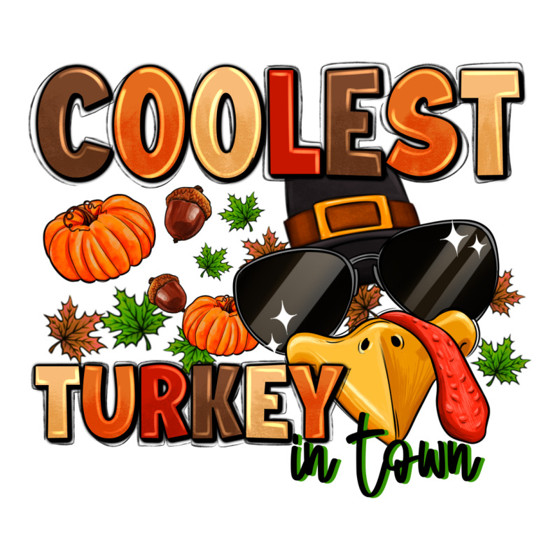 Coolest Turkey In Town Premium Sweatshirt by MaliasSmallBusiness | Teevron