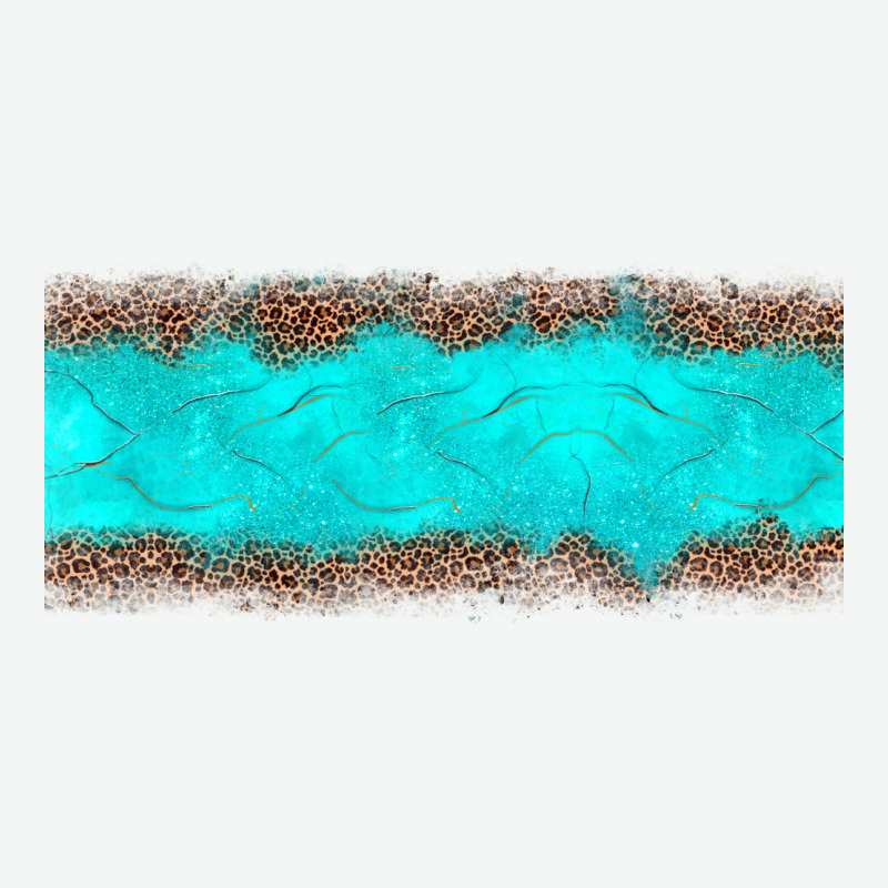 Turquoise Leopard Urban Heavy Tee by JahusDesignShop | Teevron