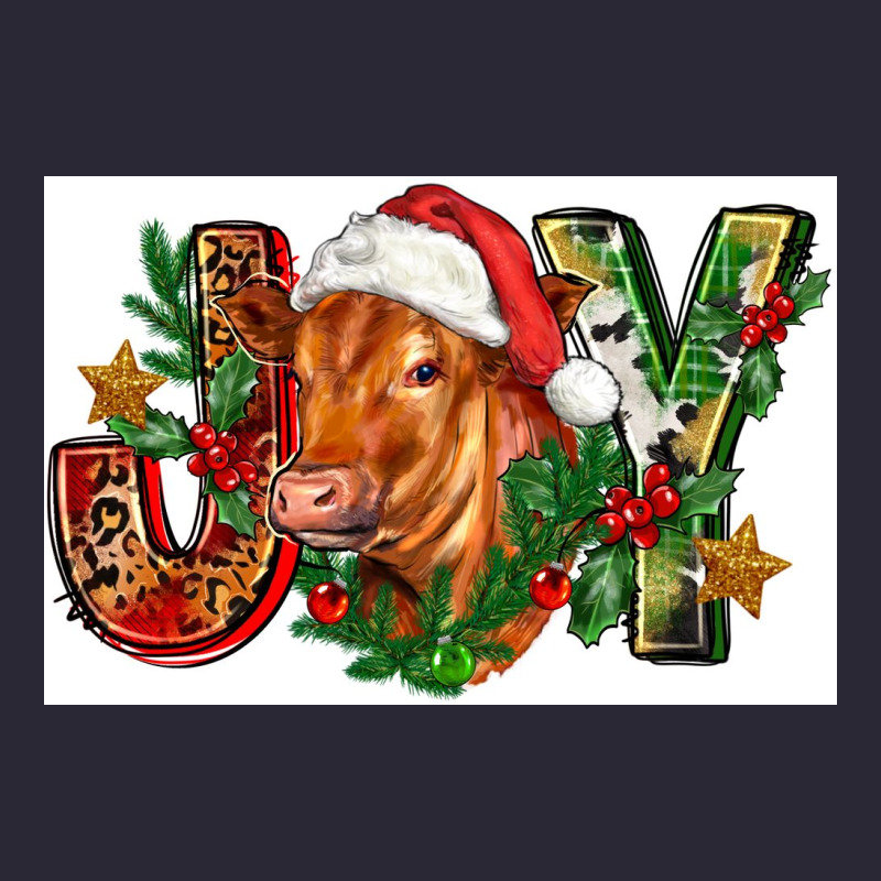Christmas Heifer Joy Vintage Tee by FaDigitalArtStudio | Teevron