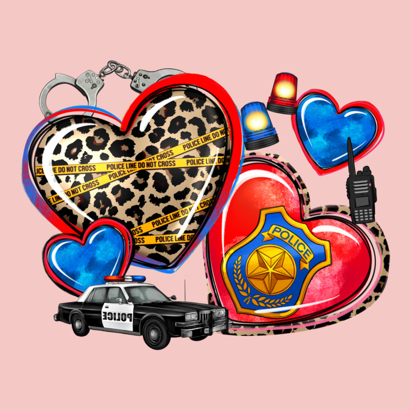 Western Leopard  Police   Hearts Urban Heavy Tee by AdoDesignShop | Teevron