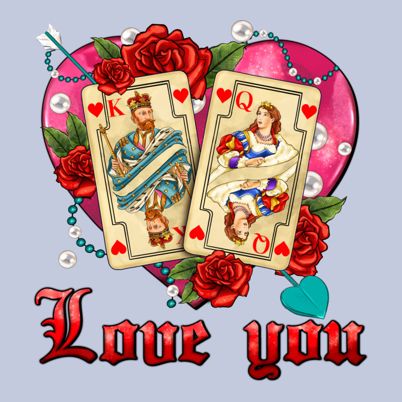 Love You Playing Cards Roses And Pearls Long Sleeve Tee by AdoDesignShop | Teevron