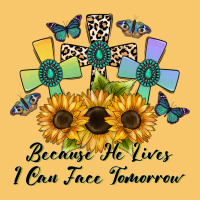 Because He Lives I Can Face Tomorrow Vintage Hoodie | Teevron