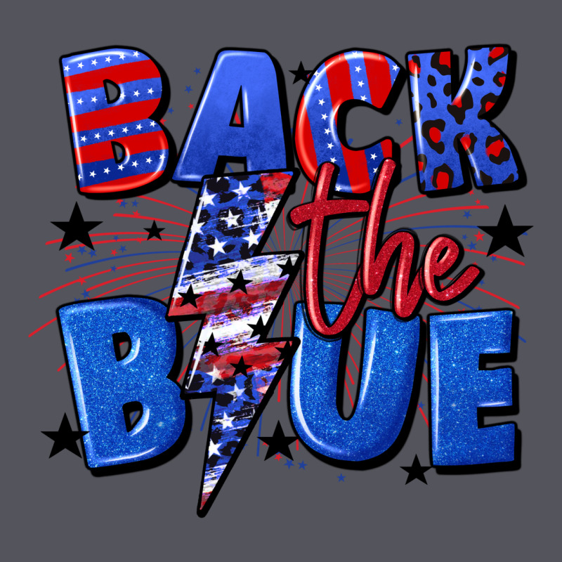 Back The Blue With Lightning Bolt 4th Of July Vintage Hoodie by CowGirlArtShop | Teevron