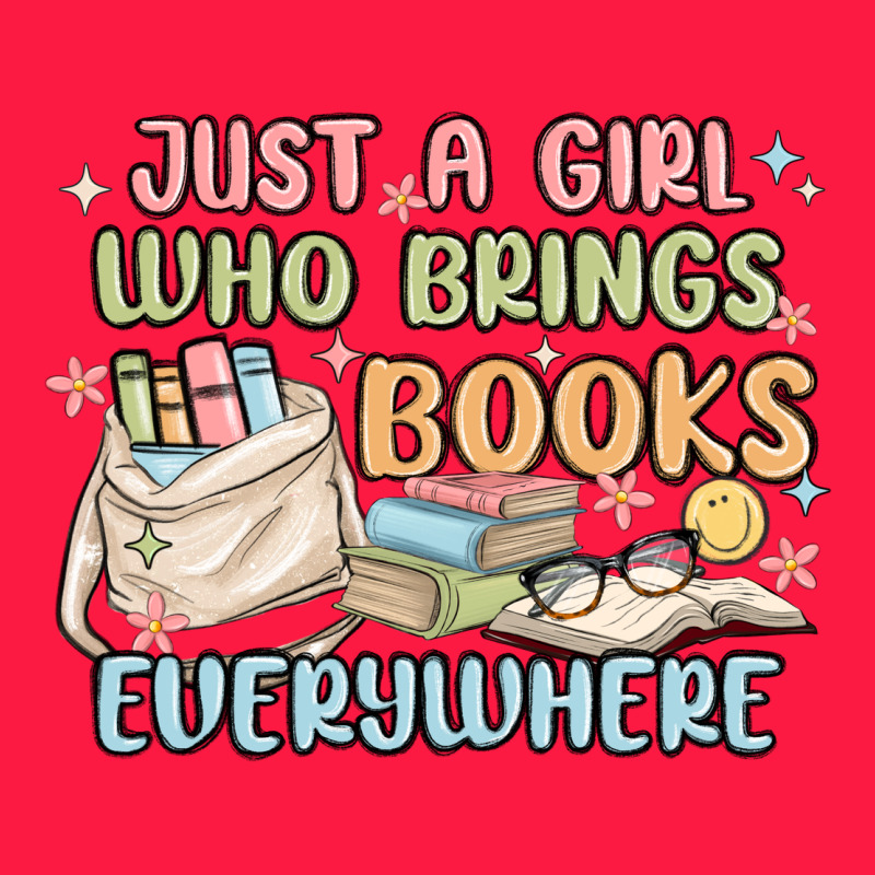 Just A Girl Who Brings Books Everywhere Zipper Hoodie by MaliasSmallBusiness | Teevron