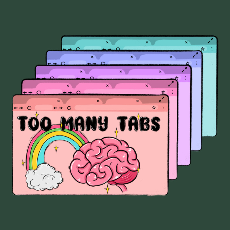 Too Many Tabs Zipper Hoodie by MaliasSmallBusiness | Teevron