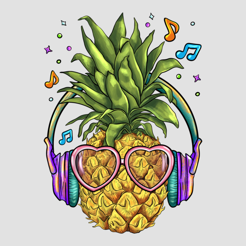 Pineapple With Headphone Premium Hoodie by BarkalooDesign | Teevron