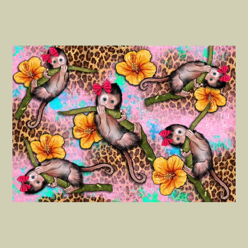 Baby Monkey Flowers Heavy Core Tee by Artiststas | Teevron