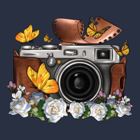 Floral Butterfly Film Roll Vintage Camera Heavyweight Sweatshirt | Teevron