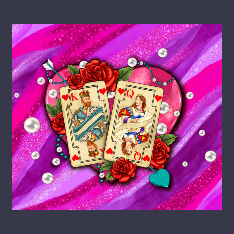 Valentines Day Playing Cards And Pearl Watercolor Long Sleeve Tee by AdoDesignShop | Teevron