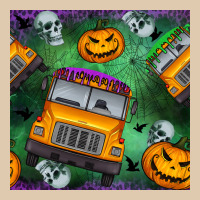 Halloween Bus And Pumpkin Seamless Pattern Classic Tee | Teevron