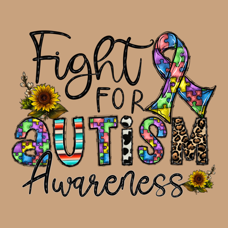 Fight For Autism Awareness Vintage Tee by CowhideDigitalArt | Teevron