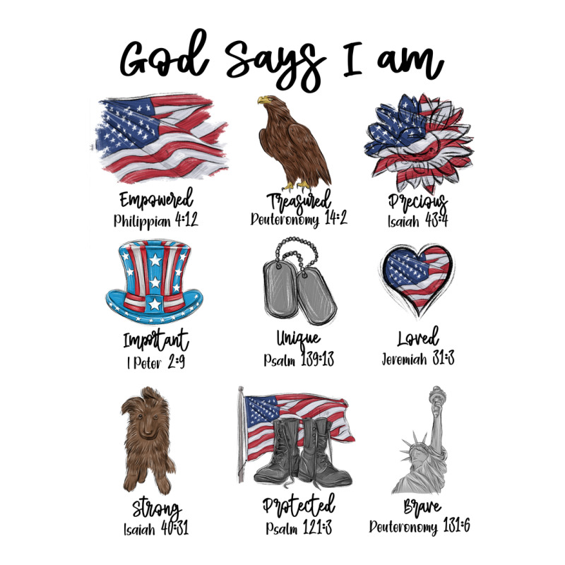 God Says I Am Premium Tee by MaliasSmallBusiness | Teevron