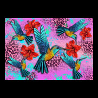 Flower Hummingbird Heavy Core Tee | Teevron
