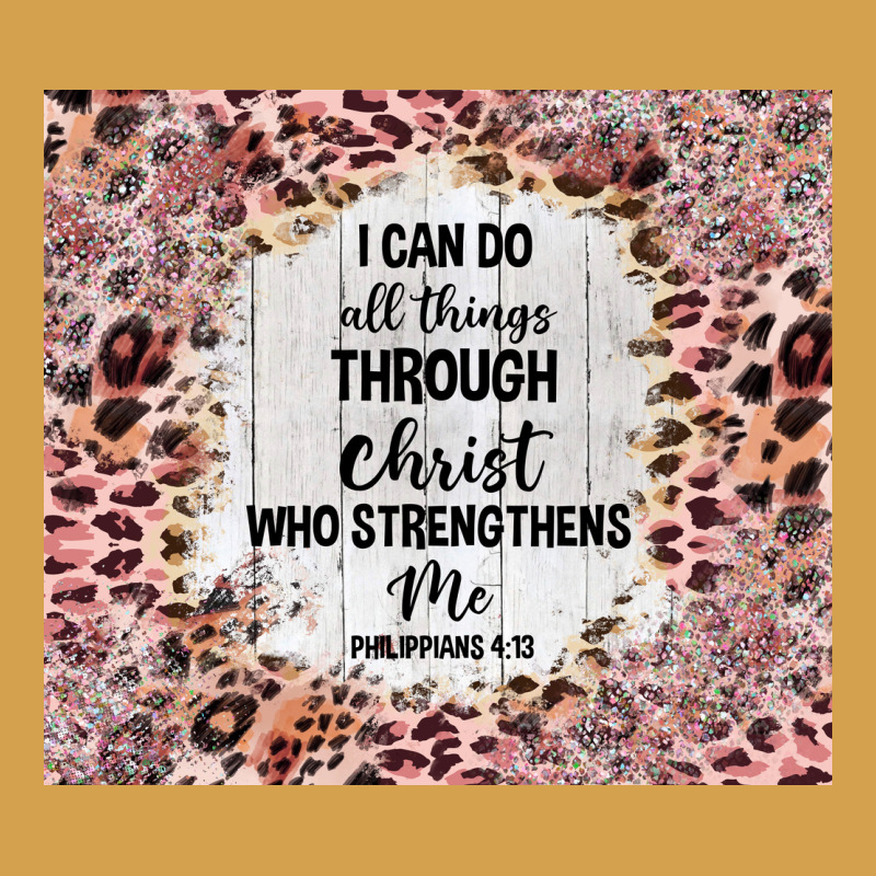 I Can Do All Things With Leopard And Glitter Urban Hoodie by TumblerDesignByShophia | Teevron