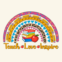 Back To School Rainbow Teach Love Inspire Premium Hoodie | Teevron