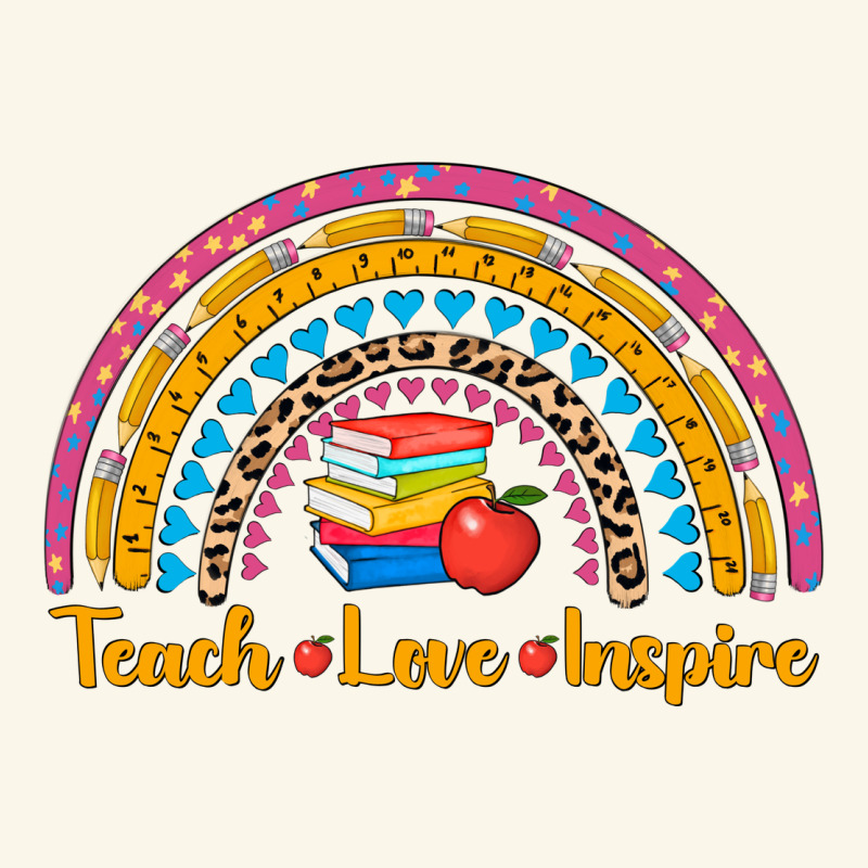 Back To School Rainbow Teach Love Inspire Premium Hoodie by AdoDesignShop | Teevron