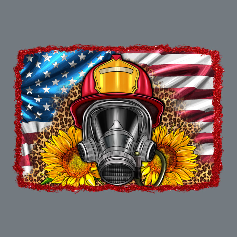 Firefighter Air Mask And Sunflower Heavyweight Sweatshirt by HRA Design Shop | Teevron