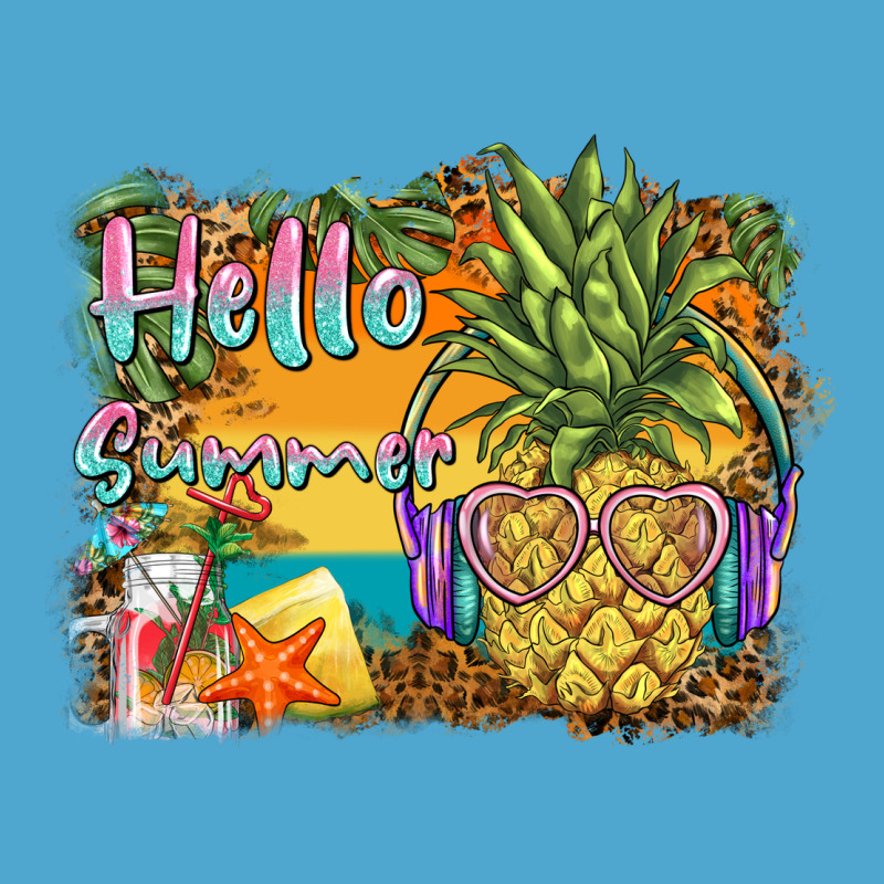 Hello Summer Pineapple Premium Hoodie by BarkalooDesign | Teevron