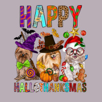 Happy Hallothankmas Dog Vintage Tee | Teevron