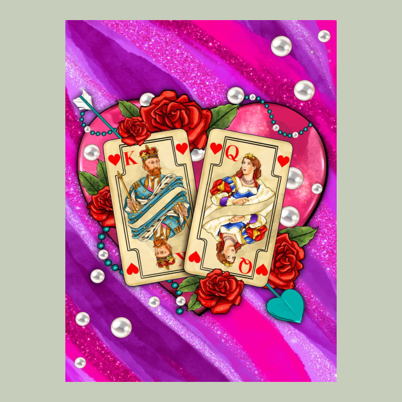 Playing Cards With Pearls And Glitter Air Long Sleeve Tee by AdoDesignShop | Teevron