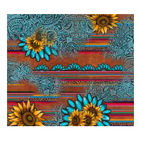 Sunflower Gemstone Serape Tumbler Ladies Tee | Teevron