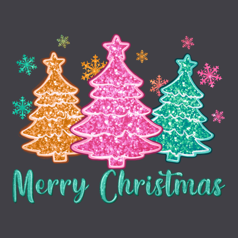 Merry Christmas Glitter Trees Heavyweight Hoodie by MaliasSmallBusiness | Teevron