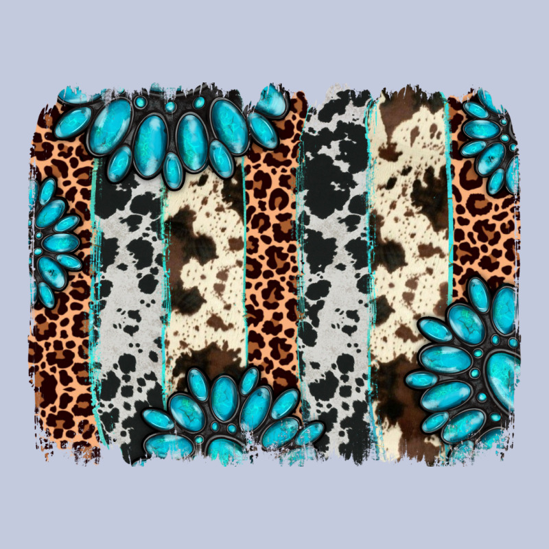 Gemstone Leopard Cowhide Brushstroke Long Sleeve Tee by AdoDesignShop | Teevron