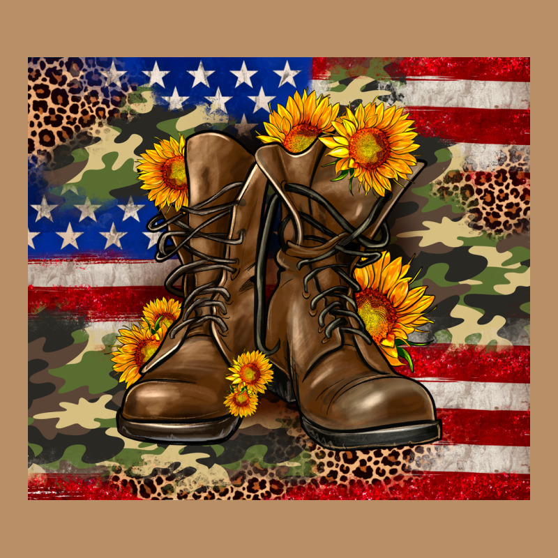 Army Usa Lag Leopard Camouflage Sunflower 20oz Vintage Hoodie by Neo Western | Teevron