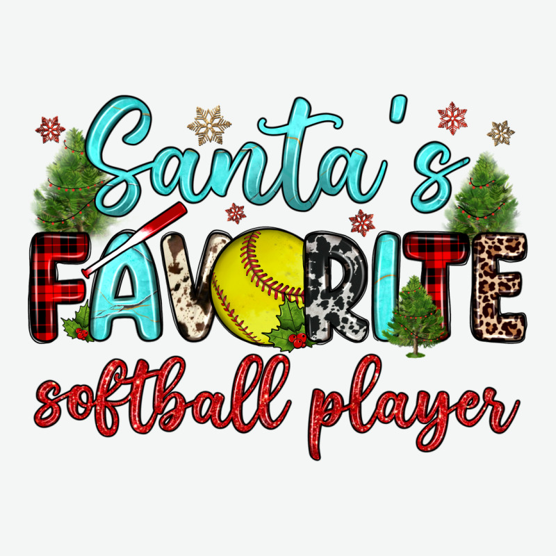 Santa S Favorite Softball Player Urban Heavy Tee by JahusDesignShop | Teevron