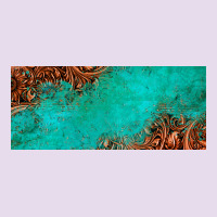 Tooled Leather Turquoise Glitter 11oz Mug Premium Hoodie | Teevron