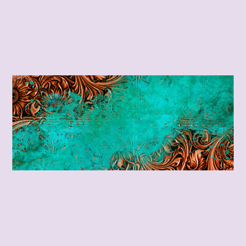Tooled Leather Turquoise Glitter 11oz Mug Premium Hoodie by Jasminsmagicworld | Teevron