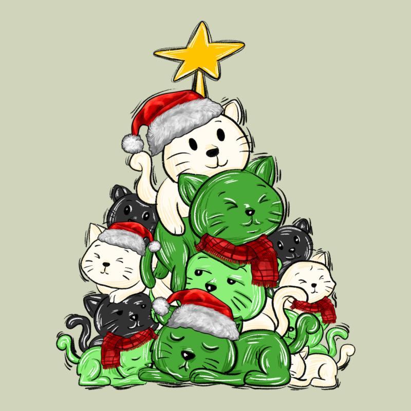 Christmas Cat Tree Heavyweight Hoodie by MaliasSmallBusiness | Teevron