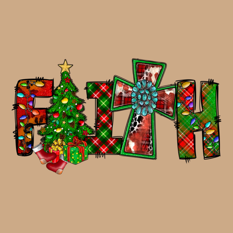 Christmas Faith With Cross Vintage Hoodie by CowhideDigitalArt | Teevron